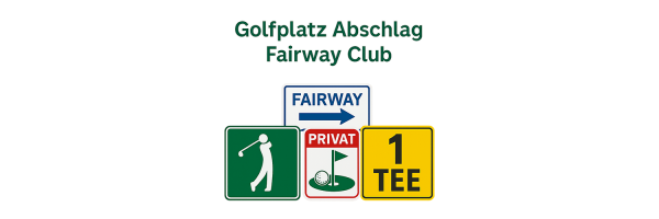 Golf Course Fairway Club Plates