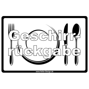 Geschirrrückgabe