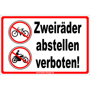 Zweiräder abstellen verboten 2