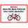 Hinweisschild Danke dass Du Dein Fahrrad hier nicht abstellst.