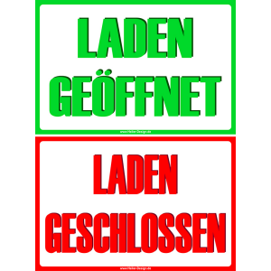 Laden geöffnet oder geschlossen