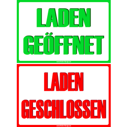 Laden geöffnet oder geschlossen