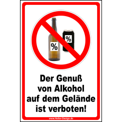 Der Genuß von Alkohol auf dem Gelände ist...