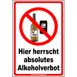 Hier herrscht absolutes Alkoholverbot