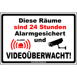 Diese Räume sind 24 Stunden Alarmgesichert und...