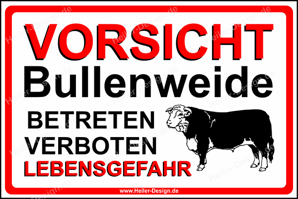 Verbotsschild "Betreten Der Weide Verboten" – Wetterfest, 30x20 Cm, Ideal Für Weiden & Gärten