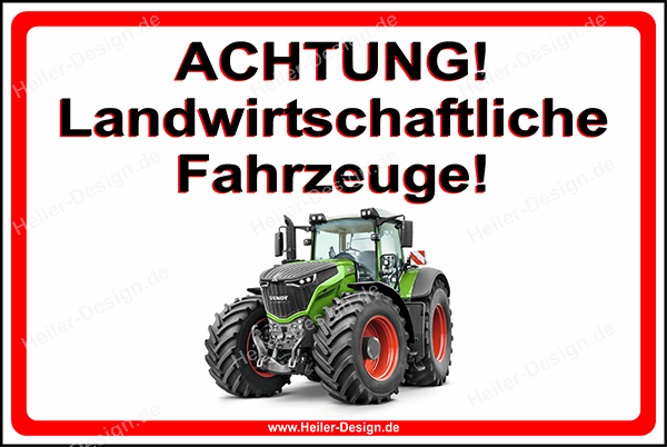 Agricultural Vehicles Warning Sign