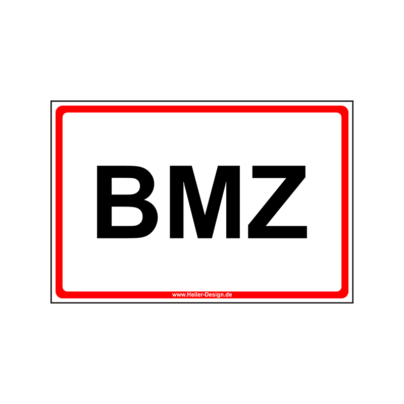 Hinweisschild BMZ