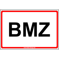 Hinweisschild BMZ