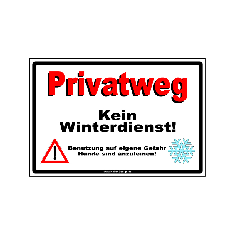 Private Path No Winter Service Dogs Must Be Leashed