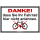 Hinweisschild Danke das Sie Ihr Fahrrad hier nicht anlehnen.