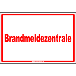 Hinweisschild Brandmeldezentrale