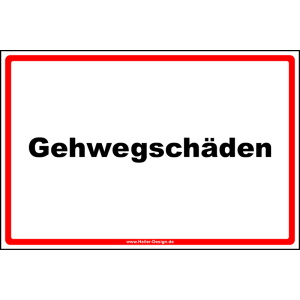 Gehwegschäden