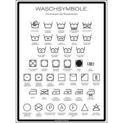 Textilpflegesymbol Pflegesymbol Waschsymbole Piktogramme...