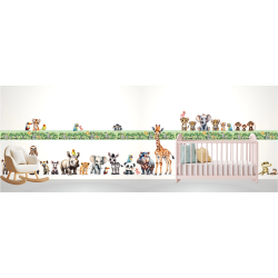 Wandaufkleber Wandsticker Wandtattoo Jungle-1...