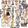 Wandtattoo Dschungel Dschungeltiere Kinderzimmer Deko Safari Tiere Elefant Giraffe Löwe Affe 1