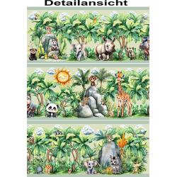 Bordüre Wandaufkleber Wandsticker Wandtattoo...