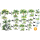 Wandaufkleber Wandsticker Wandtattoo Jungle Pflanzen-1 Kinderzimmer Babyzimmer Aquarell selbstklebend