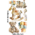 Wandaufkleber Wandsticker Wandtattoo Baby-1 Kinderzimmer Babyzimmer Aquarell selbstklebend