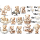 Wandtattoo Wandaufkleber Wandsticker Teddybär Kinderzimmer Babyzimmer Aquarell selbstklebend - 2