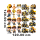 Wandtattoo Baustelle 3D Bagger Kran LKW Bulldozer Raupe Bäume Wolken Kinderzimmer 2