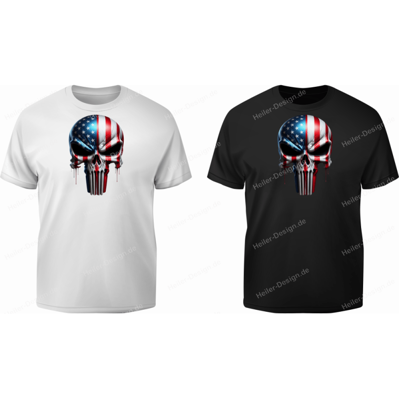 TShirt mit Aufdruck Totenkopf Punisher 3