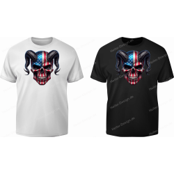 T-Shirt mit Aufdruck Totenkopf Punisher 5