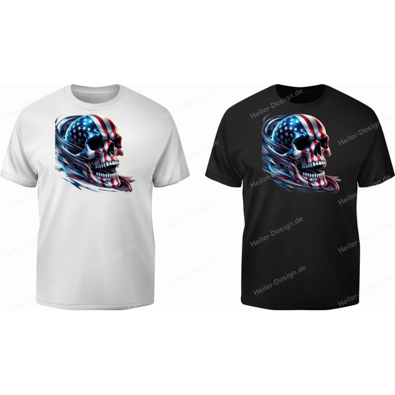 T-Shirt mit Aufdruck Totenkopf Punisher 8