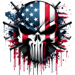 TShirt mit Aufdruck Totenkopf Punisher 9