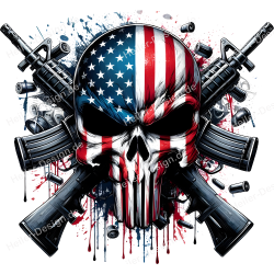 TShirt mit Aufdruck Totenkopf Punisher 11