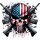 T-Shirt mit Aufdruck Totenkopf Punisher 11