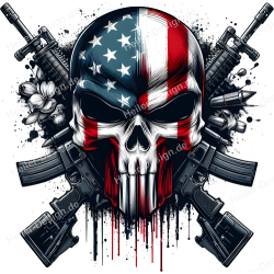 TShirt mit Aufdruck Totenkopf Punisher 12