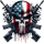 T-Shirt mit Aufdruck Totenkopf Punisher 12