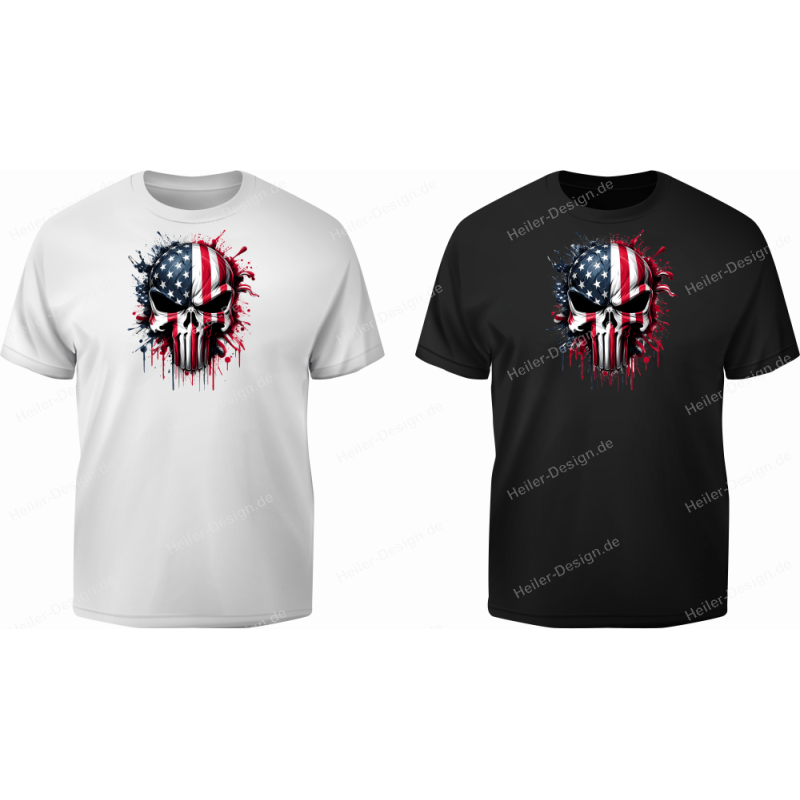 TShirt mit Aufdruck Totenkopf Punisher 13