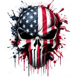TShirt mit Aufdruck Totenkopf Punisher 13