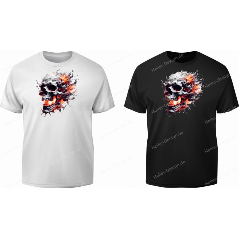 T-Shirt mit Aufdruck Totenkopf Punisher 17