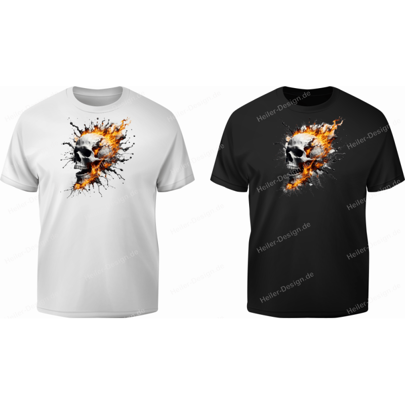 T-Shirt mit Aufdruck Totenkopf Punisher 19