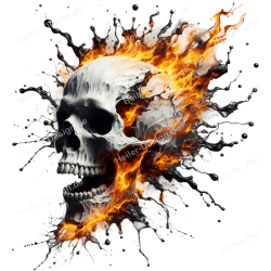 TShirt mit Aufdruck Totenkopf Punisher 19