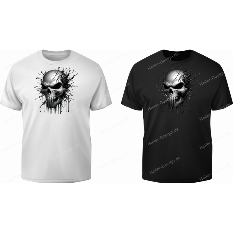 T-Shirt mit Aufdruck Totenkopf Punisher 21