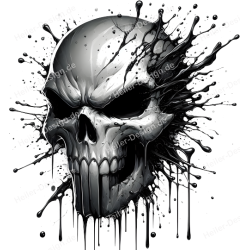T-Shirt mit Aufdruck Totenkopf Punisher 21