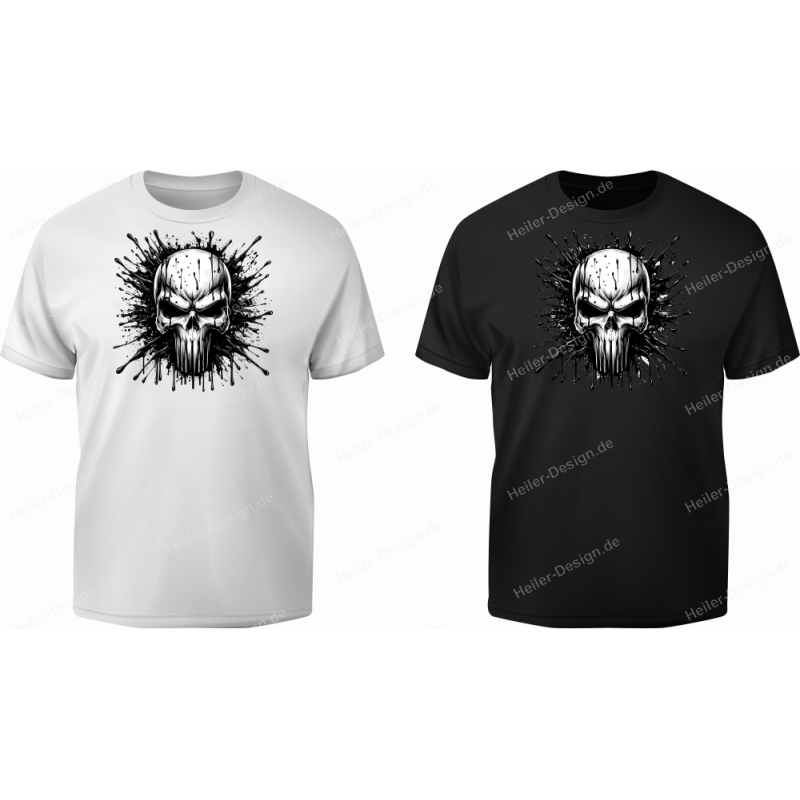 T-Shirt mit Aufdruck Totenkopf Punisher 23