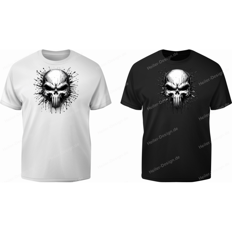 T-Shirt mit Aufdruck Totenkopf Punisher 25
