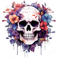 T-Shirt mit Aufdruck Totenkopf Punisher 33