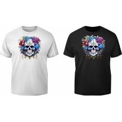 T-Shirt mit Aufdruck Totenkopf Punisher 34