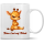 Tasse Kaffeebecher Bockende Giraffe keine Lust auf Arbeit - 1