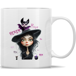 Tasse Kaffeebecher Helloween HEXEN Hexen hex hex hex - 6