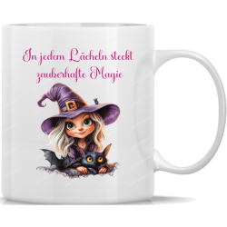 Tasse Kaffeebecher Helloween In jedem Lächeln steckt...