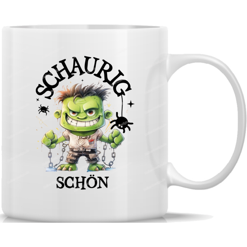 Tasse Kaffeebecher Helloween Schaurig schön - 9