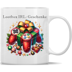Tasse Kaffeebecher Weihnachten Lootbox IRL Geschenke - 11
