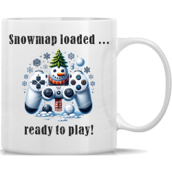 Tasse Kaffeebecher Weihnachten Snowmap loaded …...